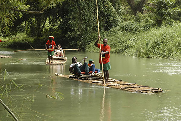 Jamaican River Rafting - Jamaica Sea Shell Tours - www.JamaicaSeaShellTours.com